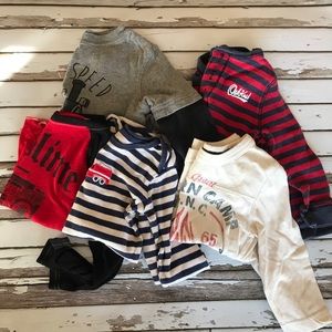 Bundle of 5 boy’s 18 months long sleeve shirts